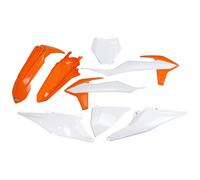 Kit de revestimiento UFO PLAST de 8 piezas de plástico blanco/naranja - 3