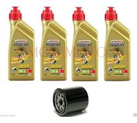 Kit de revisión 4 aceite Castrol 10W40 Power 1 + filtro de aceite Yamaha XJ6 SP