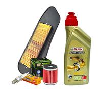 Kit de revisión Castrol 10W40, filtro de aceite, aire y bujía Yamaha X-City/X-Max 125