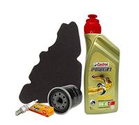 Kit de revisión Castrol 10W40 - Filtro de aceite de aire original de vela Liberty 125/150