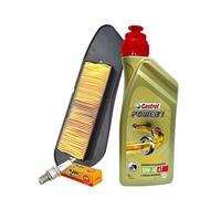 Kit de revisión Castrol 10W40, filtro de aire, bujía, Yamaha YP X-Max R 250