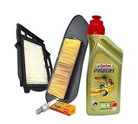 Kit de revisión Castrol 10W40, filtro de aire, variador de bujía Yamaha X-Max 250