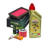Kit de revisión Castrol Power 1 10W40 filtro aceite aire vela MT-03 / XT 660 R/X