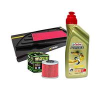Kit de revisión Castrol Power 1 15W50 filtro de aceite de aire Kymco K-XCT IE 125/300