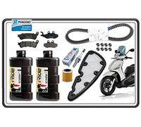 Kit de revisión de filtro de aire, filtro de aceite y aceite para Piaggio Beverly 350 Sport Touring sin ABS - Beverly 350 todos los modelos solo sin ABS con correa y rodillos originales.