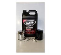 Kit de revisión para Harley Davidson Sportst de 1984 a 2017: Aceite de motor RevTech, Filtro de aceite cromado o negro MCS, Bujías Champion FILTRO OLIO CROMATO