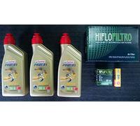 Kit de revisión para Yamaha MT-03 06/12, con filtro de aceite, filtro de aire, bujía, Castrol Power 1 10W40