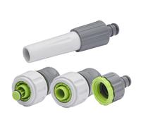 Kit de Riego Completo: Lanza + Conectores Ø19 + Cabeza de Grifo | Conexión Automática y Uso Inmediato | Ideal para Jardín, Huerto o Terraza | AROZ