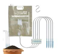 Kit de riego con sistema de riego, PP, 25 x 15 x 5 cm, ajustable, de alta temperatura y resistente a los goteos, sistema de riego automático para jardín, balcón, terraza, apartamento, oficina, cuidado
