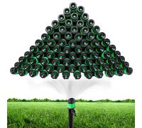 Kit de riego por, emisor de riego por, 360 grados, de agua ajustable extraíble para jardines de césped y verduras