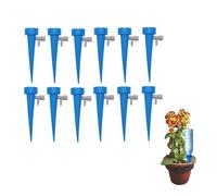 Kit de riego por goteo automático de 12 piezas, dispositivo de riego ajustable, dispositivo de riego por goteo para plantas, botella de goteo para jardines de bonsáis y flores (12PCS Blue)