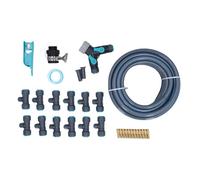 Kit de riego por Goteo automático, de riego de jardín de 10 m con 12 Cabezales rociadores Ajustables, Tubo de PE de 1/4" para Agricultura, césped, Patio, Uso en invernaderos