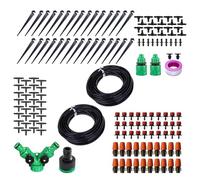 Kit de Riego por Goteo | Kit De Riego Automático Para Jardín,Accesorio De Jardín Automático Rotatorio 360 Grados 30 Metros Para Exteriores Árboles Hortalizas De Raíz Hidratación Invernadero