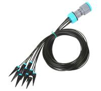 Kit de riego por goteo, sistema de riego por goteo con 10 kit automáticos de con adaptador de grifo de plástico multipropósito para el aire interior, sistema
