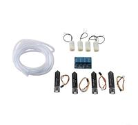 Kit de riego programable de 4 vías para plantas en maceta y camas de jardín con detección capacitiva de humedad y control de relé