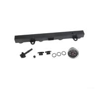 Kit de riel de combustible de rendimiento compatible con motores Honda K Series K20 K24. Cuenta con calibre integrado de 0 a 100 PSI negro