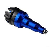 Kit de riel deslizante de marco anticaídas para motocicleta, protector de choque de aleación de aluminio con ajuste de alta universalidad, compatible con la mayoría de motocicletas (azul)