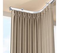 Kit de riel flexible para cortina de techo ajustable de 15 pies con ganchos de montaje en pared para cortinas finas de tamaño personalizado, ideal para decoración del hogar y optimización del espacio