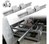 Kit de riel lineal con rieles guía y rodamientos para sistemas automatizados de máquinas