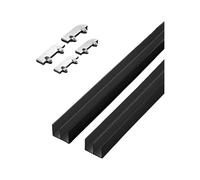 Kit de riel para puerta corredera con rodillos, mecanismo de deslizamiento suave para gabinete, estantería, instalación de vitrinas