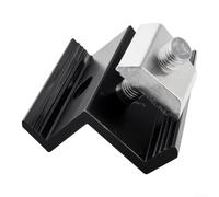 Kit de riel solar en forma de U de 120 mm Montaje de techo de aluminio | Riel guía en forma de U, ajuste preciso de 120 mm, estructura estándar, acabado plateado, soporte de montaje en techo