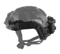 Kit de Rieles para Casco Estilo ARC con Alimentación, Riel Lateral y Trasero Ajustable 5 Posiciones, Caja de Batería, Luces de Señal, Luz de Riel IR/Blanca, para Cascos High-Cut(Black)