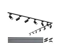 Kit de rieles y cabezales de iluminación 20W 6000K Blanco Frío Enchufe de luces LED compatibles con sistema H de riel