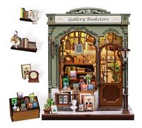 Kit de Rincón de Libros CUTEBEE, Maqueta DIY de Casa Miniatura para Adultos y Adolescentes, Sujeta-Libros Decorativo con Luz LED, Puzzle 3D de Madera, Manualidades y Pasatiempos, Regalo Creativo.