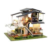 Kit de rincón de libros de bricolaje, rompecabezas de madera 3D en miniatura, sujetalibros, decoración de estantería con luz LED, cubierta antipolvo, kits de rincón de libros para adultos y