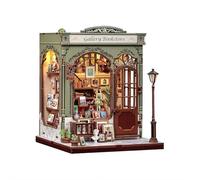 Kit de rincón de libros, kit de bricolaje en miniatura para adultos, mini casa pequeña rompecabezas 3D para decoración de estanterías, regalos para familiares y amigos, amantes de los libros