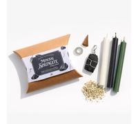 Kit de Ritual Espiritual con Velas Ritualizadas de Colores - Ritual Esotérico con Velas Espirituales y Hierbas Naturales - Ritual de Protección y Limpieza Energética (Shunguite)