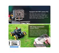 Kit de Robot Inteligente con Inteligencia Artificial para Rueda Mecanum R3 con Cámara ESP32, Aplicación de Control de Video FPV para Niños en