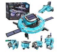 Kit de robot solar - Juguete de bricolaje de ABS de 7,87 x 3,94 x 2,36 pulgadas | Robot educativo de energía solar de 1 pieza: promueve habilidades prácticas, diversión para niños, cumpleaños o robots