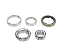 Kit de rodamientos de remolque marino de 5 piezas, juego de rodamientos de cubo de rueda de eje de remolque de barco, aleación de acero CR de alto grado con sellos para mayor