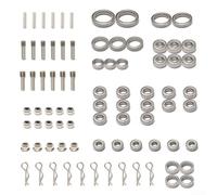 Kit de rodamientos para Traxxas TRX-4 1/10 RC Crawler Juego completo de piezas de actualización de metal con tornillos tuercas 39 piezas