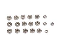 Kit de rodamientos sellados de 19 Uds., rodamientos de rueda de Metal para coche RC para 1/10 2wd Slash Stampede Rustler