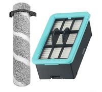 Kit de rodillo de cepillo y filtro compatible con fregadores de suelo Bissell 4157 4111A 4109 4088 para uso diario continuo de limpieza