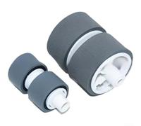 Kit de rodillo de recogida y rodillo de separación compatible con escáneres de documentos Canon imageFORMULA DR-C125 DR-C225 DR-C255 DR-C225II DR-C225W, material de PVC resistente al desgaste (A)