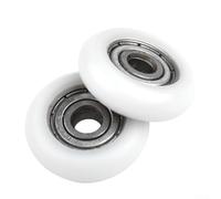 Kit de rodillos de acero al carbono 10pcs poleas con rodamientos profundos del surco para mecanismos deslizantes eficientes