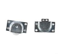 Kit de rodillos para puerta de gabinete de acero inoxidable, sistema de pista deslizante, corredor de rueda colgante, accesorios de muebles, rueda de gabinete resistente