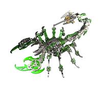 Kit de rompecabezas de metal 3D Scorpion King, kit de modelo de insectos SteamPunk, ideal para adolescentes y adultos (200 unidades + verde)