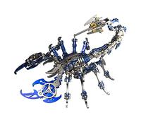 Kit de rompecabezas de metal 3D Scorpion King, kit de modelo de insectos SteamPunk, ideal para adolescentes y adultos (200 unidades + azul)