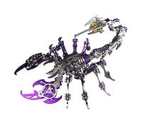 Kit de rompecabezas de metal 3D Scorpion King, kit de modelo de insectos SteamPunk, ideal para adolescentes y adultos (200 unidades + morado)