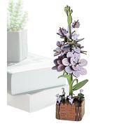 Kit de rompecabezas rosa de madera DIY - Madera 24,4 cm 16,5 cm 1 cm | Modelo de artesanía actividad padre-hijo, proyecto de guardería, juguete de construcción floral 3D | Regalo