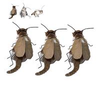 Kit de ropa de cucaracha para gatos, divertido disfraz para mascotas con alas y antena, juego de manualidades de Halloween para gatos y perros pequeños para amantes de los gatitos (3 unidades)