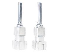 Kit de roscado de doble cabezal para tubo de agua, agujero interior, herramienta de roscado, válvulas, conector de grifo, kit de roscado de tubería