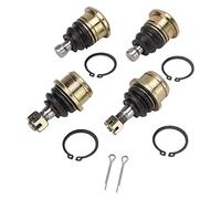 Kit de rótula Juego de extremos de barra de acoplamiento inferior Reemplazo resistente para ATV UTV 400 450 500 550 700 750 800 Nudillos de dirección delantera 4 piezas Aleación