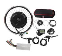 Kit de Rueda de Bicicleta Eléctrica, Rueda Delantera de 20 Pulgadas, 48 V, 1500 W, Kit de Conversión de Bicicleta Eléctrica, Kit de Motor de Cubo Potente de Bicicleta Eléctrica con Controlador Intel
