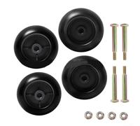 Kit de rueda de cubierta para cortacésped para obras de 42 a 54 pulgadas, rodillos de plástico resistente con pernos y tuercas, compatible con 532133957 3471700 1700184 112-0677