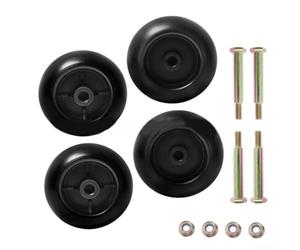 Kit de rueda de cubierta para cortacésped para obras de 42 a 54 pulgadas, rodillos de plástico resistente con pernos y tuercas, compatible con 532133957 3471700 1700184 112-0677